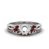 Load image into Gallery viewer, semi-mount-twisted-diamond-bridal-set-with-ruby-in-14K-white-gold-FD8300RSMGRUDR-NL-WG.jpg