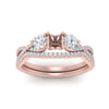 Load image into Gallery viewer, semi-mount-twisted-floral-prong-diamond-wedding-set-in-rose-gold-FD10257SM-ANGLE5-NL-RG?v=1756359411