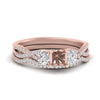 Load image into Gallery viewer, semi-mount-twisted-floral-prong-diamond-wedding-set-in-rose-gold-FD10257SM-NL-RG?v=1756359411