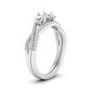 Load image into Gallery viewer, semi-mount-twisted-floral-prong-diamond-wedding-set-in-white-gold-FD10257SM-ANGLE2-NL-WG?v=1756359411