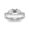 Load image into Gallery viewer, semi-mount-twisted-floral-prong-diamond-wedding-set-in-white-gold-FD10257SM-ANGLE5-NL-WG?v=1756359411