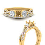 Load image into Gallery viewer, semi-mount-twisted-floral-prong-diamond-wedding-set-in-yellow-gold-FD10257SM-ANGLE3-NL-YG?v=1756359411
