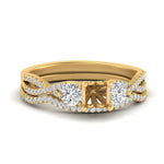 Load image into Gallery viewer, semi-mount-twisted-floral-prong-diamond-wedding-set-in-yellow-gold-FD10257SM-NL-YG?v=1756359411
