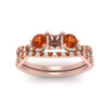 Load image into Gallery viewer, semi-mount-twisted-floral-prong-orange-sapphire-wedding-set-in-rose-gold-FD10257SMGSAOR-ANGLE5-NL-RG?v=1756359411