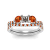 Load image into Gallery viewer, semi-mount-twisted-floral-prong-orange-sapphire-wedding-set-in-white-gold-FD10257SMGSAOR-ANGLE5-NL-WG?v=1756359412