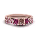 Load image into Gallery viewer, semi-mount-twisted-floral-prong-pink-sapphire-wedding-set-in-rose-gold-FD10257SMGSADRPI-NL-RG?v=1756359411
