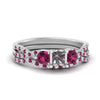 Load image into Gallery viewer, semi-mount-twisted-floral-prong-pink-sapphire-wedding-set-in-white-gold-FD10257SMGSADRPI-NL-WG?v=1756359411
