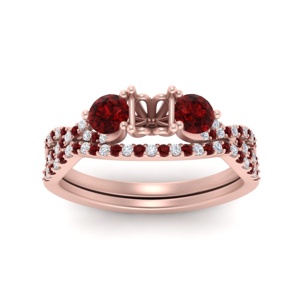 semi-mount-twisted-floral-prong-ruby-wedding-set-in-rose-gold-FD10257SMGRUDR-ANGLE5-NL-RG?v=1756359411