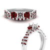 Load image into Gallery viewer, semi-mount-twisted-floral-prong-ruby-wedding-set-in-white-gold-FD10257SMGRUDR-ANGLE3-NL-WG?v=1756359411