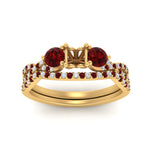 Load image into Gallery viewer, semi-mount-twisted-floral-prong-ruby-wedding-set-in-yellow-gold-FD10257SMGRUDR-ANGLE5-NL-YG?v=1756359411
