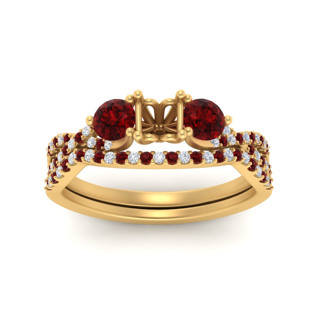 semi-mount-twisted-floral-prong-ruby-wedding-set-in-yellow-gold-FD10257SMGRUDR-ANGLE5-NL-YG?v=1756359411