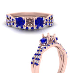 Load image into Gallery viewer, semi-mount-twisted-floral-prong-sapphire-wedding-set-in-rose-gold-FD10257SMGSABL-ANGLE3-NL-RG?v=1756359412
