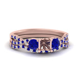 Load image into Gallery viewer, semi-mount-twisted-floral-prong-sapphire-wedding-set-in-rose-gold-FD10257SMGSABL-NL-RG?v=1756359411
