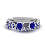 Load image into Gallery viewer, semi-mount-twisted-floral-prong-sapphire-wedding-set-in-white-gold-FD10257SMGSABL-NL-WG?v=1756359411
