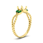 Load image into Gallery viewer, semi-mount-twisted-leaf-emerald-split-engagement-ring-in-yellow-gold-fdenr1084smgemgrangle2-nl-yg_0d89df98-616a-4298-9340-50bd115e870d.jpg?v=1764581078
