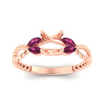 Load image into Gallery viewer, semi-mount-twisted-leaf-pink-sapphire-split-engagement-ring-in-rose-gold-fdenr1084smgsadrpiangle5-nl-rg_88cab1e1-5f09-4dbf-9e8b-a1f681cee0e1.jpg?v=1764581079
