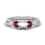 Load image into Gallery viewer, semi-mount-twisted-leaf-pink-sapphire-split-engagement-ring-in-white-gold-fdenr1084smgsadrpisleep-nl-wg_da3d20e0-9b77-49c5-a89d-c81d7213daf2.jpg?v=1764581078
