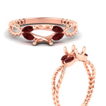 Load image into Gallery viewer, semi-mount-twisted-leaf-ruby-split-engagement-ring-in-rose-gold-fdenr1084smgrudrangle3-nl-rg_e0273967-ca16-4295-876f-69b5f4da73d4.jpg?v=1764581079
