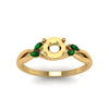 Load image into Gallery viewer, semi-mount-twisted-petal-diamond-engagement-ring-with-emerald-in-14K-yellow-gold-FD8300RSMRGEMGR-NL-YG.jpg