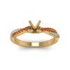 Load image into Gallery viewer, semi-mount-twisted-vine-diamond-engagement-ring-for-women-with-orange-sapphire-in-14K-yellow-gold-FD8233SMRGSAOR-NL-YG.jpg