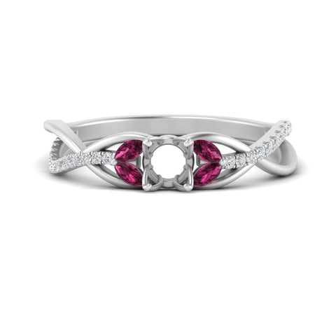 semi-mount-twisted-vine-floral-diamond-engagement-ring-with-pink-sapphire-in-FD10977SMRGSADRPIANGLE3-NL-WG