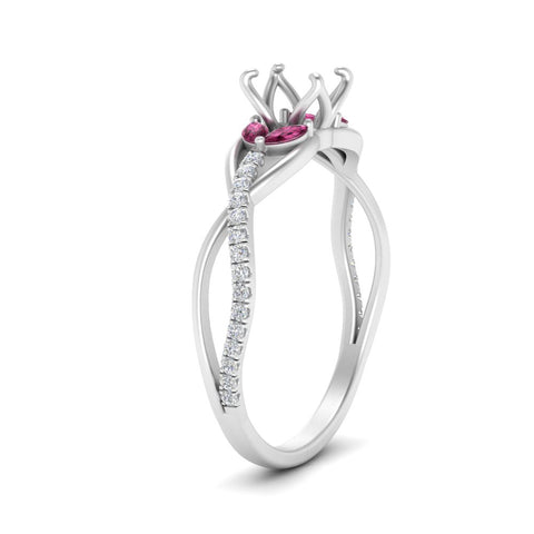 semi-mount-twisted-vine-floral-diamond-engagement-ring-with-pink-sapphire-in-FD10977SMRGSADRPIANGLE3-NL-WG