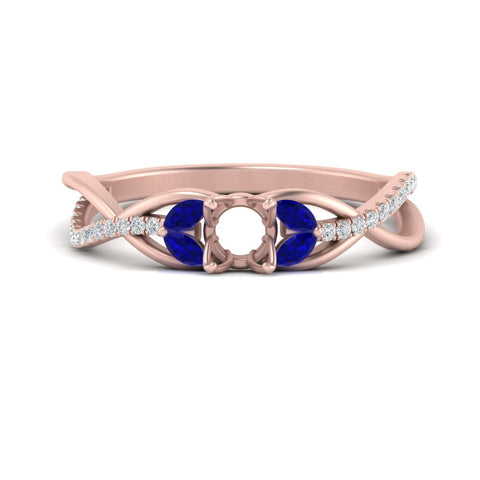 semi-mount-twisted-vine-floral-diamond-engagement-ring-with-sapphire-in-FD10977SMRGSABLANGLE3-NL-RG