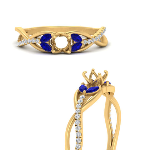 semi-mount-twisted-vine-floral-diamond-engagement-ring-with-sapphire-in-FD10977SMRGSABLANGLE3-NL-YG