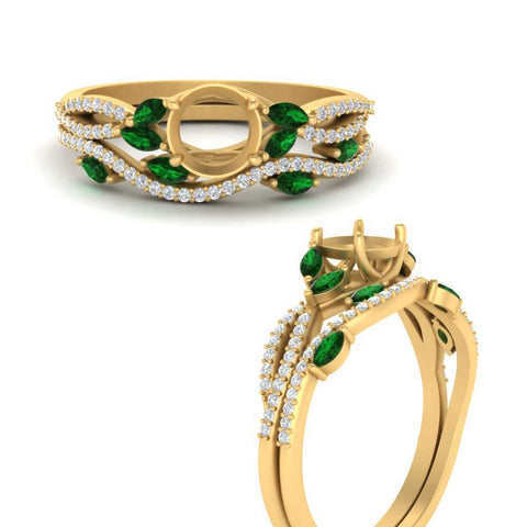 semi-mount-twisted-vine-luxury-emerald-bridal-ring-set-in-yellow-gold-FDENR3211SMGEMGRANGLE3-NL-YG