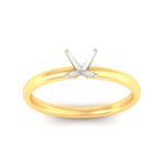 Load image into Gallery viewer, semi-mount-two-tone-2-mm-comfort-fit-solitaire-ring-in-yellow-gold-fdens11590smrangle5-2.00mm-nl-yg?v=1757677019
