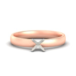 Load image into Gallery viewer, semi-mount-two-tone-3-mm-comfort-fit-solitaire-ring-in-rose-gold-fdens11590smrsleep-3.00mm-nl-rg?v=1757677019
