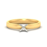Load image into Gallery viewer, semi-mount-two-tone-3-mm-comfort-fit-solitaire-ring-in-yellow-gold-fdens11590smrsleep-3.00mm-nl-yg?v=1757677019
