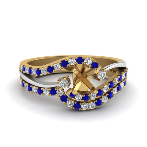 semi-mount-two-tone-3-stone-diamond-swirl-bridal-set-with-blue-sapphire-in-FDO50895SMGSABL-NL-YG