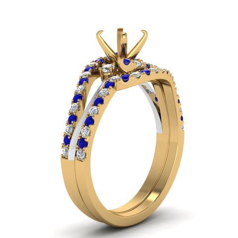 semi-mount-two-tone-3-stone-diamond-swirl-bridal-set-with-blue-sapphire-in-FDO50895SMGSABL-NL-YG
