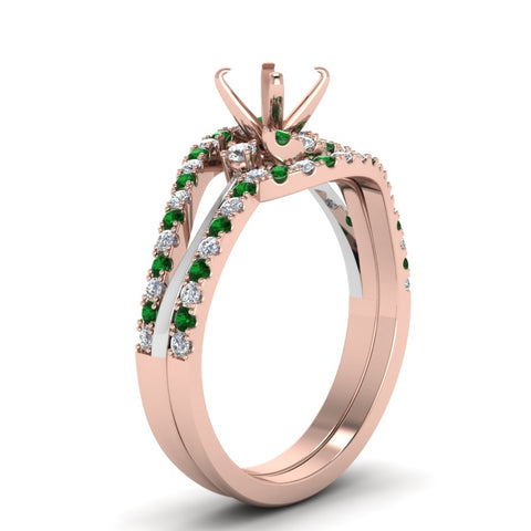 semi-mount-two-tone-3-stone-diamond-swirl-bridal-set-with-emerald-in-FDO50895SMGEMGR-NL-RG