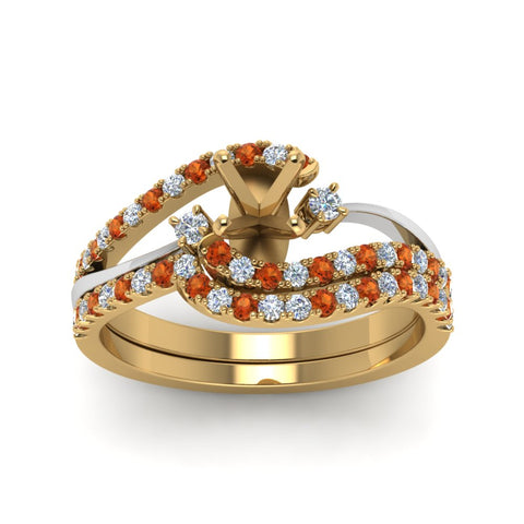 semi-mount-two-tone-3-stone-diamond-swirl-bridal-set-with-orange-sapphire-in-FDO50895SMGSAOR-NL-YG