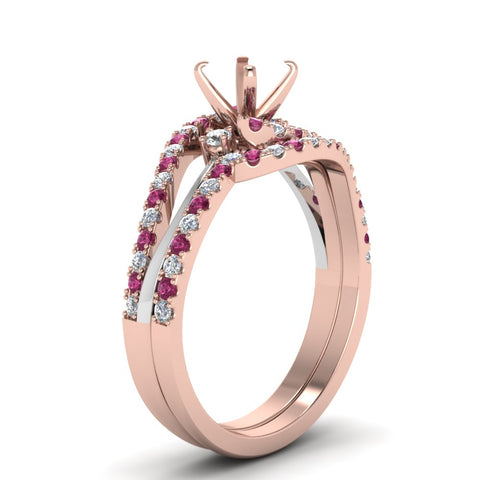 semi-mount-two-tone-3-stone-diamond-swirl-bridal-set-with-pink-sapphire-in-FDO50895SMGSADRPI-NL-RG