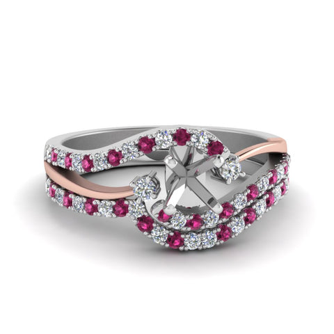 semi-mount-two-tone-3-stone-diamond-swirl-bridal-set-with-pink-sapphire-in-FDO50895SMGSADRPI-NL-WG
