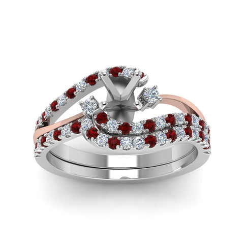 semi-mount-two-tone-3-stone-diamond-swirl-bridal-set-with-ruby-in-FDO50895SMGRUDR-NL-WG