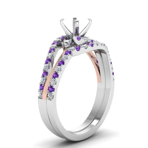 semi-mount-two-tone-3-stone-diamond-swirl-bridal-set-with-violac-topaz-in-FDO50895SMGVITO-NL-WG