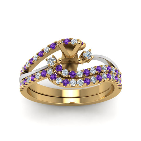 semi-mount-two-tone-3-stone-diamond-swirl-bridal-set-with-violac-topaz-in-FDO50895SMGVITO-NL-YG