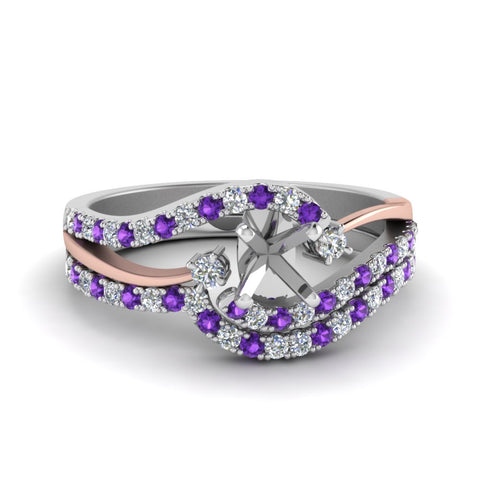 semi-mount-two-tone-3-stone-diamond-swirl-bridal-set-with-violac-topaz-in-FDO50895SMGVITO-NL-WG