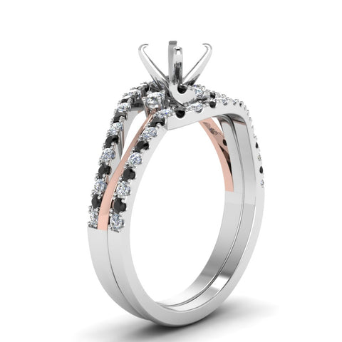 semi-mount-two-tone-3-stone-swirl-bridal-set-with-black-diamond-in-FDO50895SMGBLACK-NL-WG