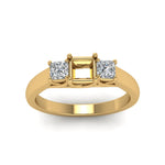 Load image into Gallery viewer, semi-mount-u-prong-three-stone-diamond-engagement-ring-in-14K-yellow-gold-FDENR578SMRANGLE5-NL-YG
