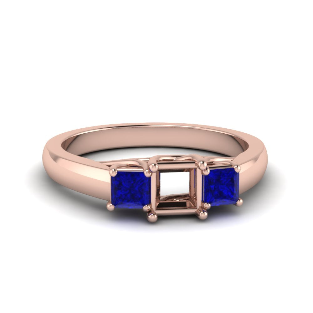 semi-mount-u-prong-three-stone-diamond-engagement-ring-with-blue-sapphire-in-14K-rose-gold-FDENR578SMRGSABL-NL-RG