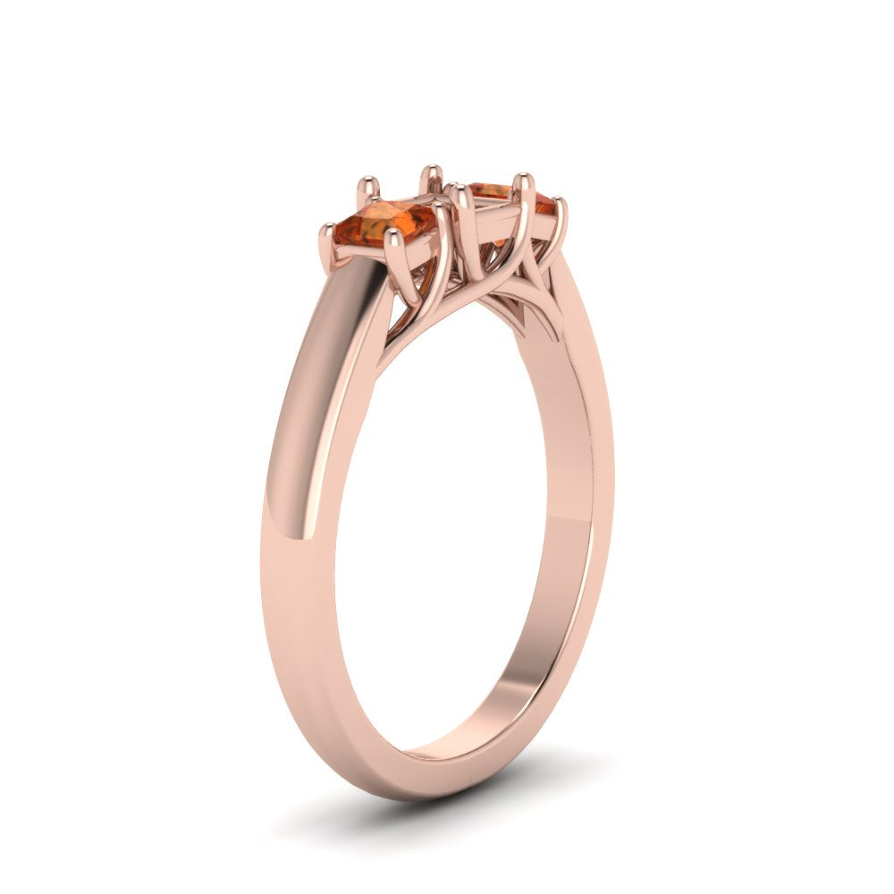 semi-mount-u-prong-three-stone-diamond-engagement-ring-with-orange-sapphire-in-14K-rose-gold-FDENR578SMRGSAORANGLE2-NL-RG