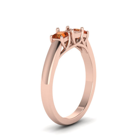 semi-mount-u-prong-three-stone-diamond-engagement-ring-with-orange-sapphire-in-14K-rose-gold-FDENR578SMRGSAORANGLE2-NL-RG
