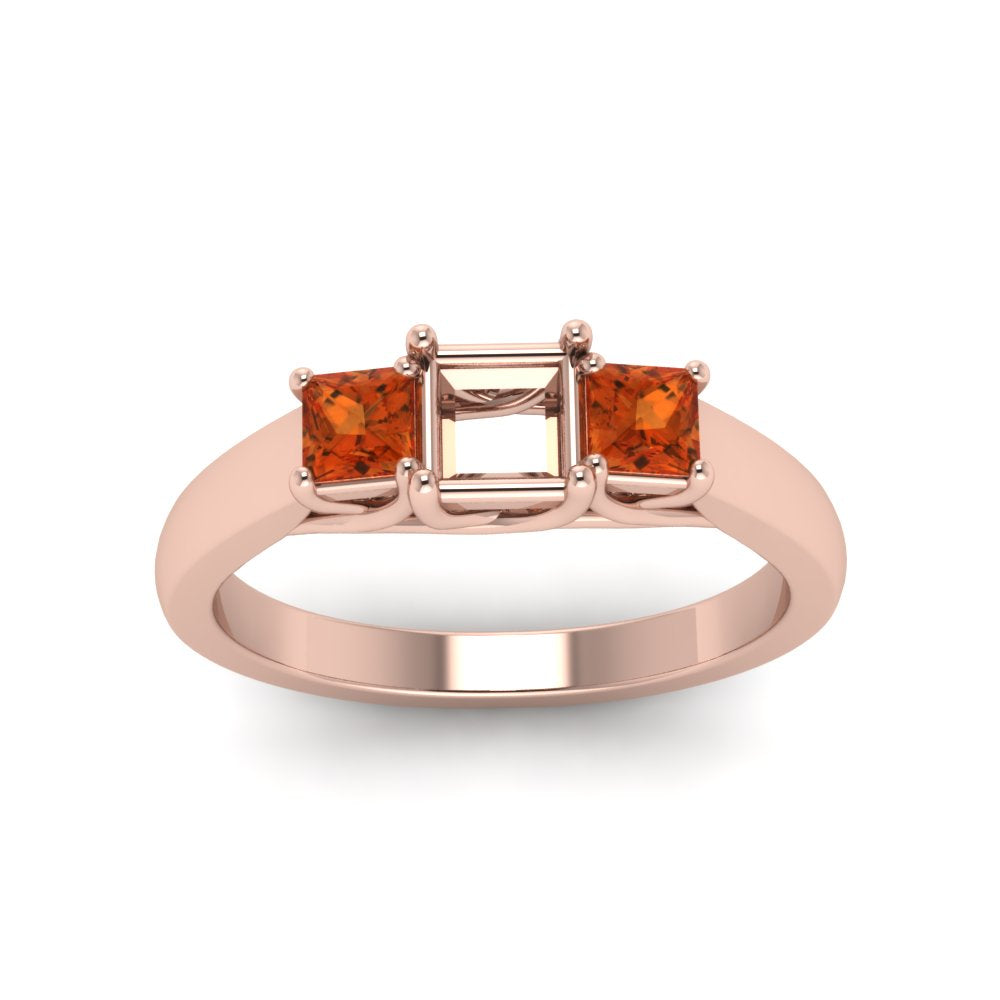 semi-mount-u-prong-three-stone-diamond-engagement-ring-with-orange-sapphire-in-14K-rose-gold-FDENR578SMRGSAORANGLE5-NL-RG
