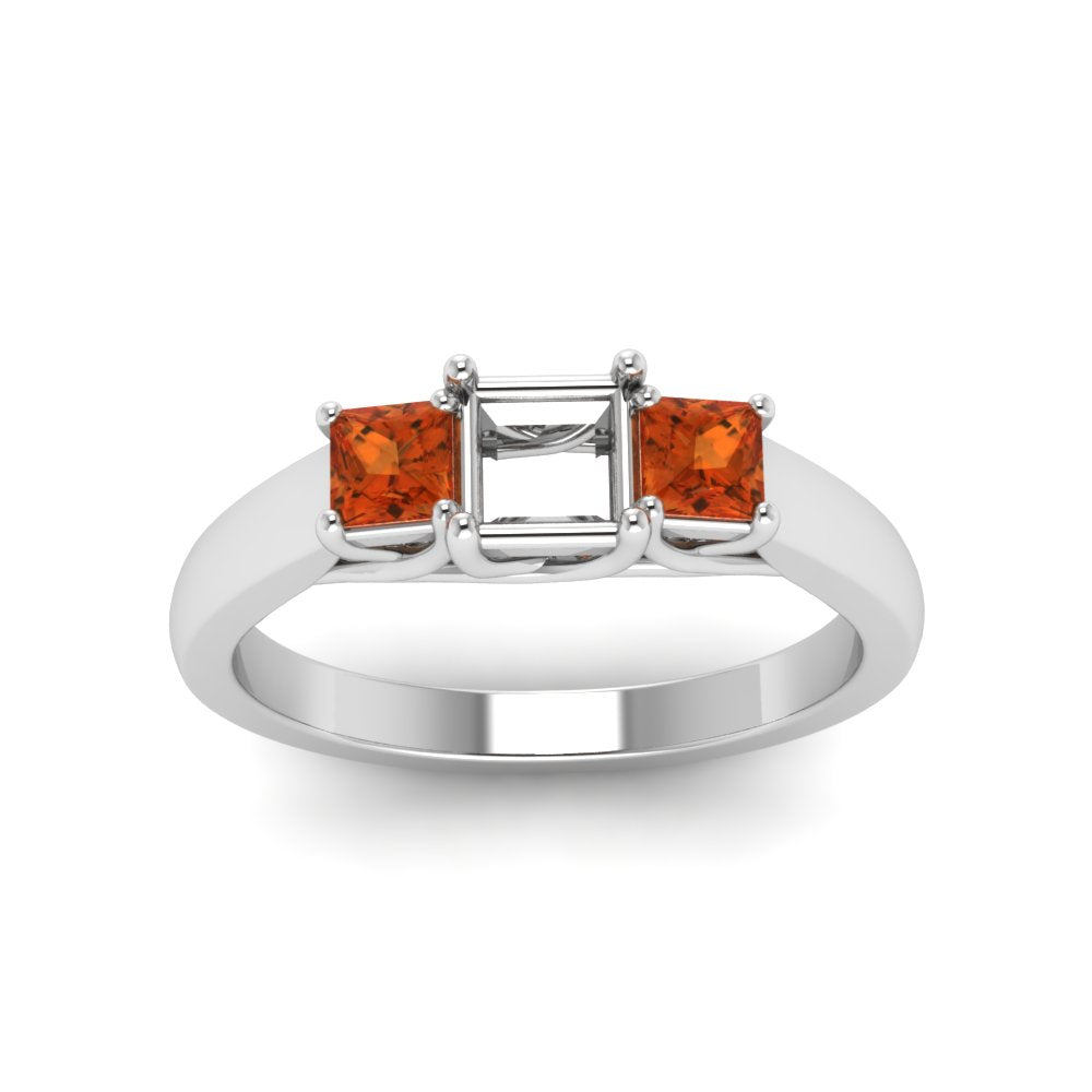 semi-mount-u-prong-three-stone-diamond-engagement-ring-with-orange-sapphire-in-14K-white-gold-FDENR578SMRGSAORANGLE5-NL-WG