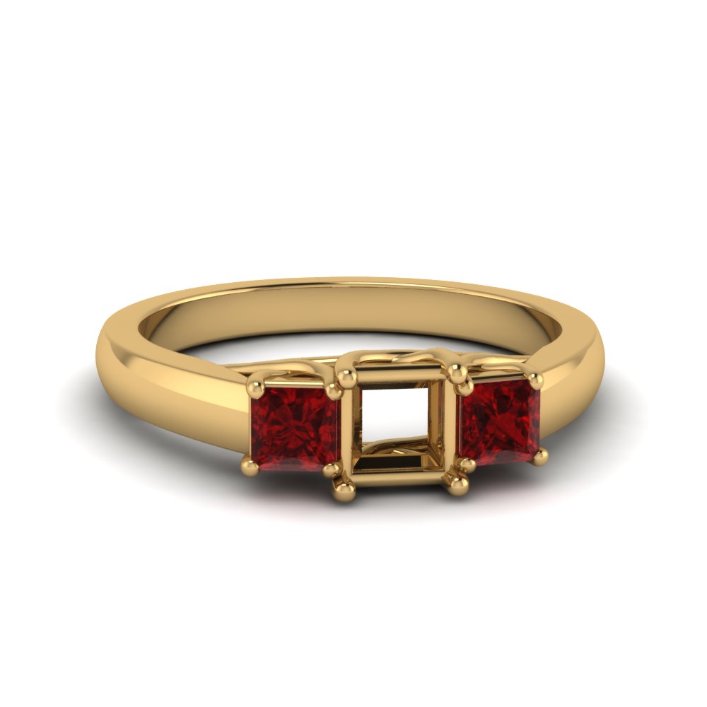 semi-mount-u-prong-three-stone-diamond-engagement-ring-with-ruby-in-14K-yellow-gold-FDENR578SMRGRUDR-NL-YG